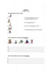 English Worksheet: used to