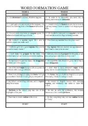 English Worksheet: Word Foramtion 2