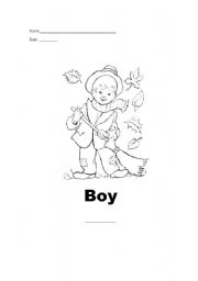 English worksheet: Boy