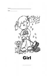 English worksheet: Girl