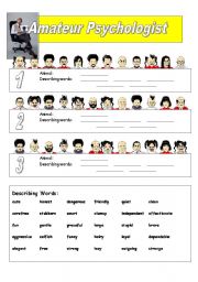 English Worksheet: Amateur Psycgologist