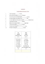 English worksheet: Since vs For