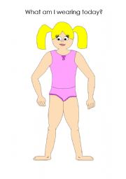 English Worksheet: Clothing- What am I wearing today?