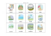 English Worksheet: weather caed