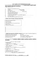 English Worksheet: quiz