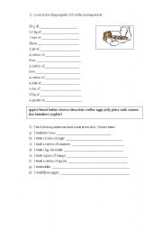 English worksheet: Countable/uncountable