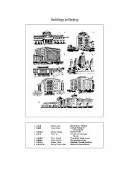 English worksheet: Buildings in Beijing(1)