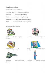 English Worksheet: Present Simple 