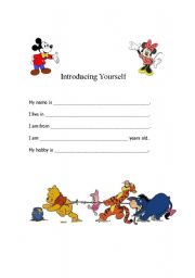 English Worksheet: Introductions. Introducing. Self Introductions.
