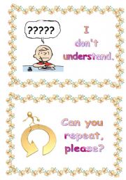 classroom language flashcards (set 2)