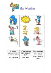 English Worksheet: The weather