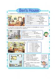 English Worksheet: Bens House