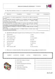 English Worksheet: Media