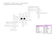 English worksheet: Extreme Adjectives Crossword