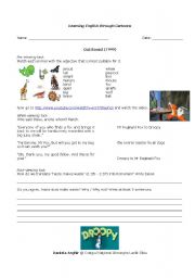 English Worksheet: Droopy Dog - Out-foxed