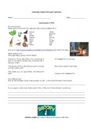 English worksheet: Droopy Dog - Out-foxed