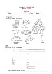 English Worksheet: Christmas vocabulary