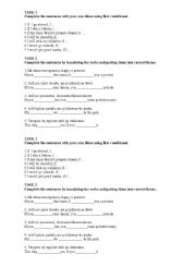 first conditional exercises