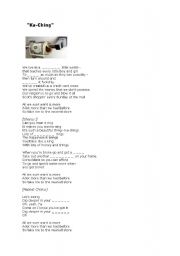 English Worksheet: !!! Ka - Ching song !!! MONEY MATTERS :) 