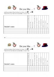 English Worksheet: Do you like ...?