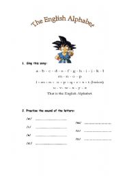 English Worksheet: THE ENGLISH  ALPHABETH