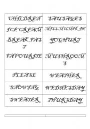 English Worksheet: SPELLING GAME