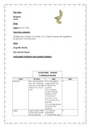 English Worksheet: Lesson Plan Lemon Tree