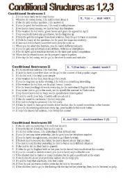 Conditional structures of all types