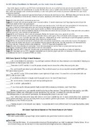 English Worksheet: Bill Gates