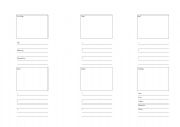English Worksheet: Picture Book Storyboard (4-Page Book)