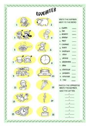 English Worksheet: OPPOSITES 1ST PART