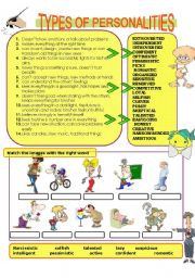 English Worksheet: Types of personalities 