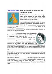 English Worksheet: The British Isles