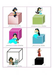 English Worksheet: Prepositions Flash-Cards (Part 1)
