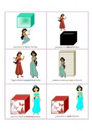 English Worksheet: Prepositions Flash-Cards (part 2)