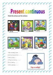 English Worksheet: Present Continuous 2