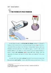 English Worksheet: Space Tourism