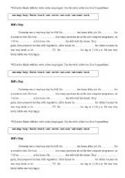 English Worksheet: Simple past tense