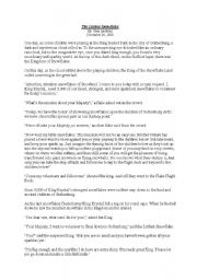 English Worksheet: The Littlest Snowflake