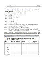 English worksheet: countable and uncountable