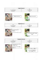 English Worksheet: Subject, Object, and Possessive Pronouns