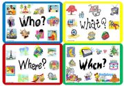 Question Words: Poster and worksheet