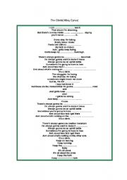 English worksheet: song