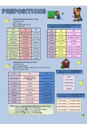 English Worksheet: PREPOSITIONS - AT, IN, ON (place and time)