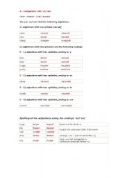 English worksheet: adjective and adverb