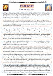 English Worksheet: STARDUST - jumbled movie