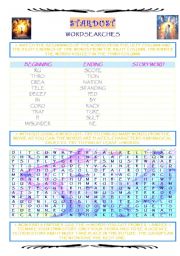 English Worksheet: STARDUST - wordsearchES