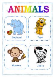 ANIMALS FLASHCARDS (PART ONE)