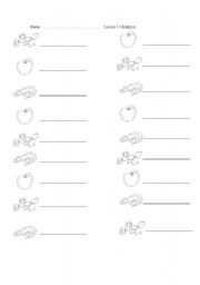 English Worksheet: dictation - lets go starters