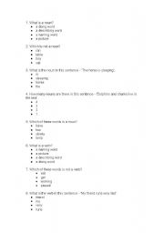 English worksheet: Noun Worksheet